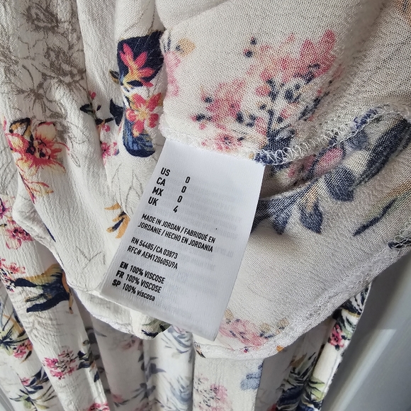 HP🎉 AEO Floral Kimono Romper / Maxi Dress - Size 0 - Picture 11 of 13
